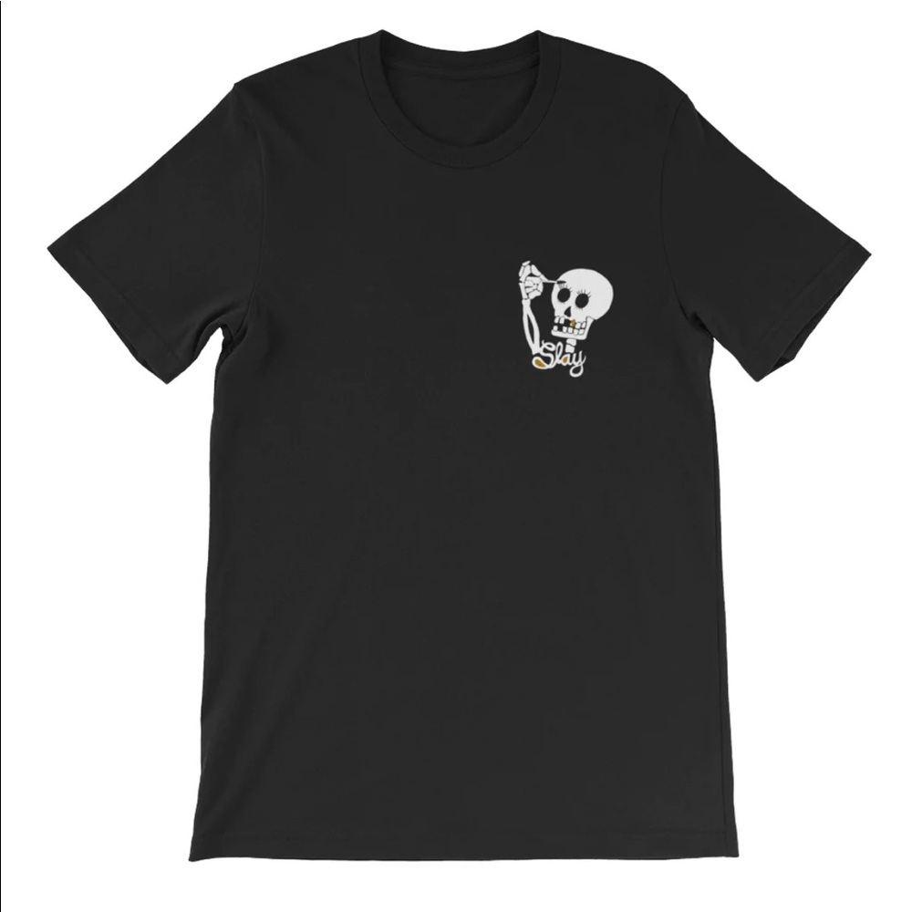 itslikelymakeup ‘slay’ black t-shirt , lightly worn , size S